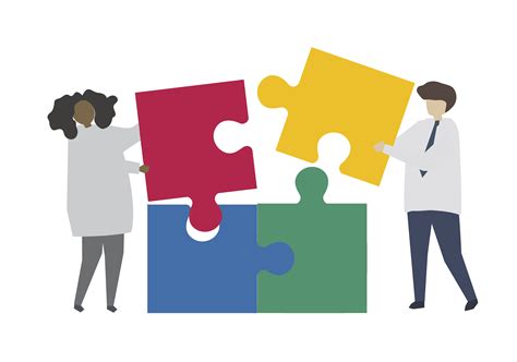 Teamwork connecting jigsaw puzzle piece - Download Free Vectors, Clipart Graphics & Vector Art