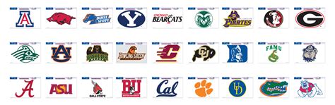 NCAA College Football Cornhole Decals - Custom Corntoss