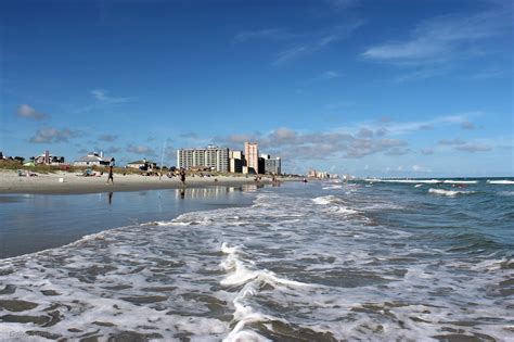 Seaside view with Myrtle Beach in the background in South Carolina image - Free stock photo ...