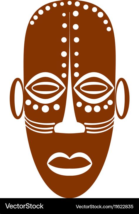 African Ethnic Tribal mask Royalty Free Vector Image