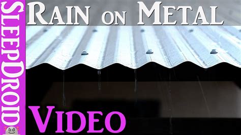 10 hours of Real Rain and Thunder on a Tin Roof. 1080p actual metal roof rain video. | Rain and ...