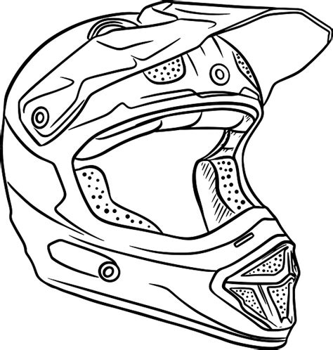 Dirt Bike Helmet Coloring Pages & coloring book.