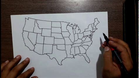 How To Draw The Map Of United States - Heightcounter5