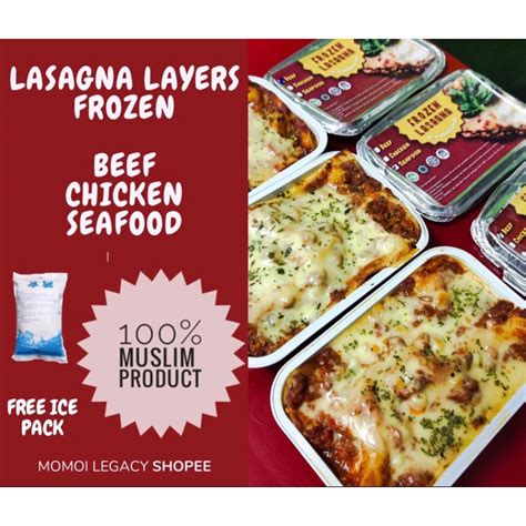 LASAGNA FROZEN 🔥(Must order with ice box)🔥100% Muslim Product🔥Pos Semenanjung Malaysia sahaj ...