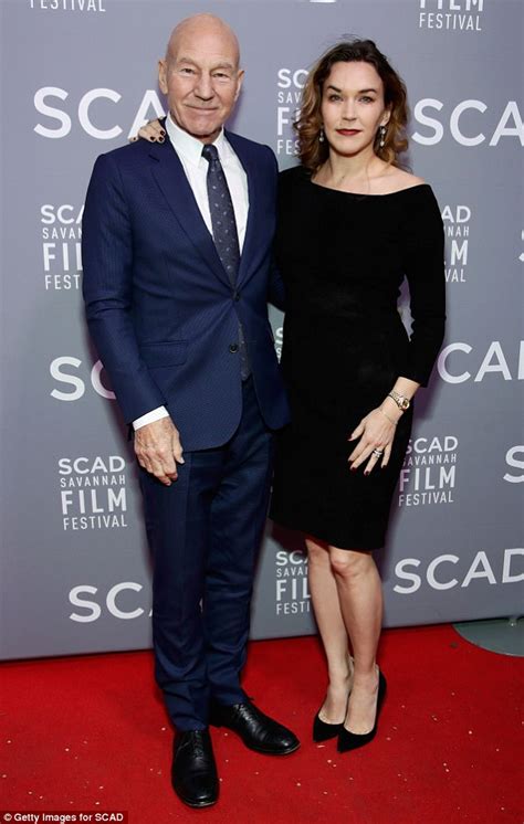 Patrick Stewart at Savannah Film Festival with wife Sunny | Daily Mail Online