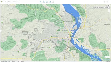 Dubuque iowa Map - United States