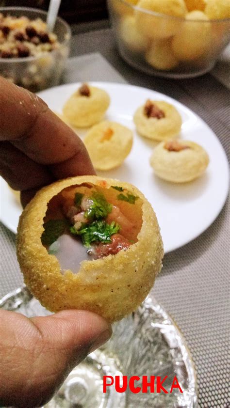 Puchka - Kolkata Style Pani Puri {recipe with video} - Palate's Desire | 요리법