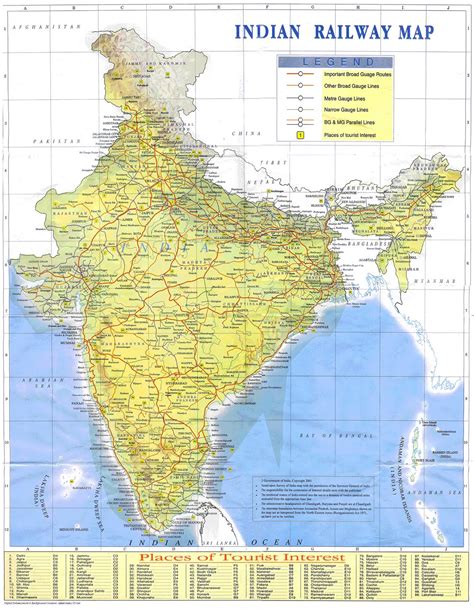 Schematic Map Of Indian Railways Mapa Da India Mapa De Trem Viagem ...