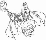 Thor Hammer Coloring Pages Printable sketch template