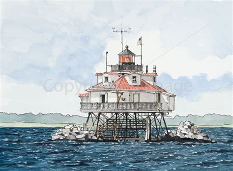 Thomas Point Lighthouse by Artist Derek Blois (GAvA)