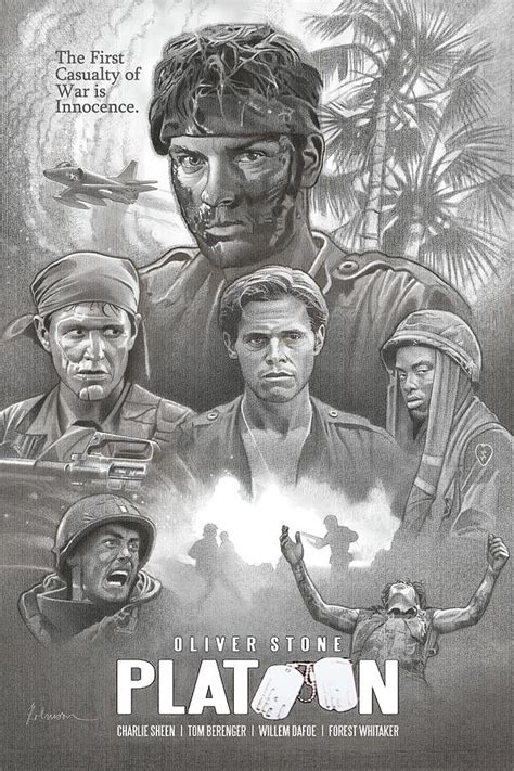 Platoon Movie Poster Pastel by D Robinson - Pixels