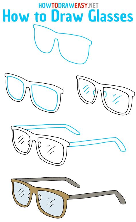 How to Draw Glasses Step by Step | How to draw glasses, Fashion drawing tutorial, Drawing tutorial