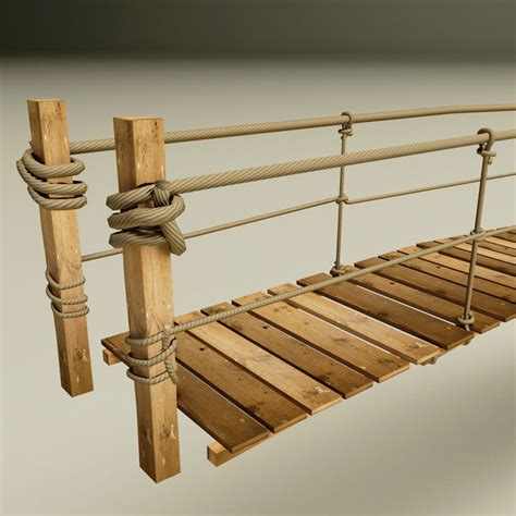 hanging bridge 3d model