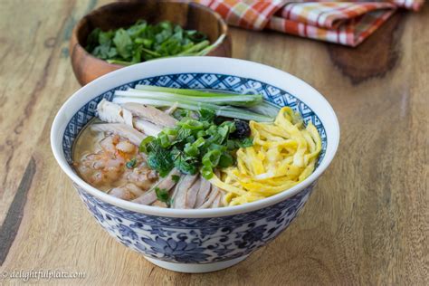 Bun thang Vietnamese vermicelli noodles 3 - Delightful Plate