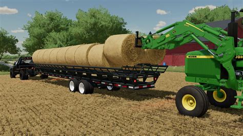 Lizard Gooseneck Haymaster Bale Trailer v 1.1 ⋆ FS22 mods