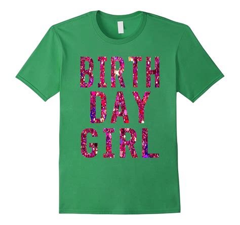 Birthday Girl T-Shirt Pink Glitter Fun Birthday Shirt-CL – Colamaga