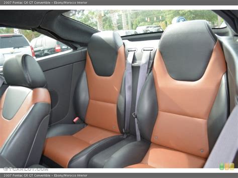 Ebony/Morocco Interior Rear Seat for the 2007 Pontiac G6 GT Convertible #97992277 | GTCarLot.com