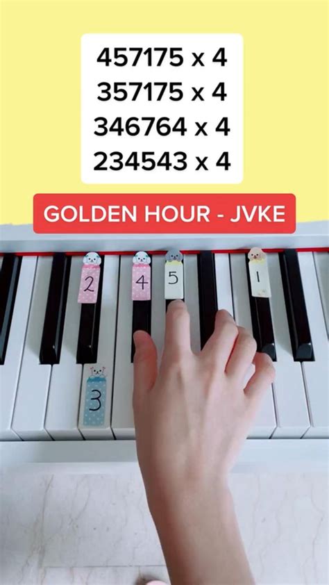 Golden Hour - JVKE (Piano Tutorial) #pianotutorial | Piano teaching, Piano lessons, Easy piano songs