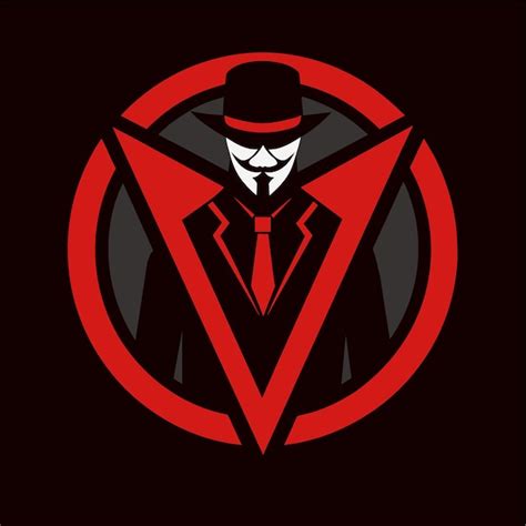 Premium Vector | V for Vendetta Iconic Symbolism in a Single Letter