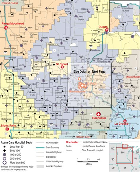 Map 1.18. Hospital Service Areas Assigned to the Minneapolis, St. Paul and St. Cloud, MN ...