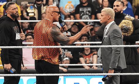 WWE 'SmackDown': Cody Rhodes Slaps The Rock as 'WrestleMania 40' Night One Tag Match is Accepted ...