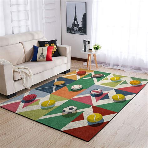 Fun Sports Area Rugs Boys Girls Childrens Carpet Balls print | Etsy