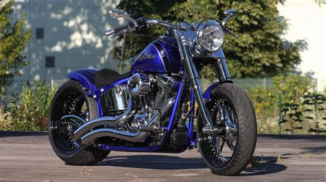 Dark Blue Harley-Davidson Custom Motorcycle HD Harley-Davidson Wallpapers | HD Wallpapers | ID ...