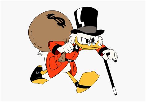 Scrooge Mcduck Money Bag , Free Transparent Clipart - ClipartKey