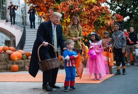 U.S.President Donald Trump celebrates Halloween with children at the White House - Photos,Images ...