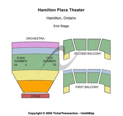 Hamilton Place Theatre Seating Chart