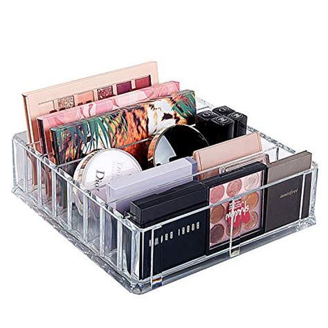 Acrylic Makeup Organizer Compact Makeup Palette Organizer 8 Spaces ...