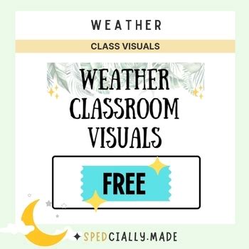 FREE! Weather Classroom Visuals by SPEDcially Made | TPT