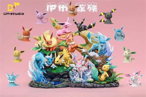 DM Studio Pokemon Eevee family GK Resin Statue PREORDER - Toy Okoku