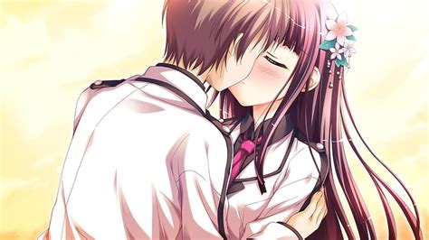 1920x1080px, 1080P free download | *smooch*, cute, cg, anime couple ...