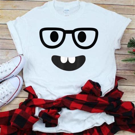 Original Nerd Face Emoji Easy Lazy Group Halloween Costume shirt, hoodie, sweater, longsleeve t ...