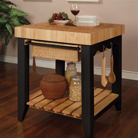 Red Barrel Studio Behling Prep Table with Butcher Block Top & Reviews | Wayfair