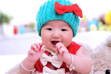 Free Images : play, clothing, pink, baby, infant, toddler, cap, organ, paternity, child care ...