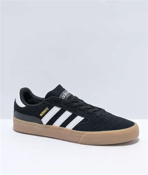 adidas Busenitz Black, White & Gum Vulcanized Shoes