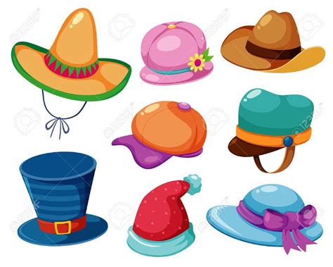 Hat vector set | Hat vector, Vector illustration, Hats