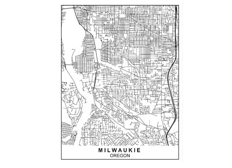 Milwaukie Oregon Map, Oregon Map, Oregon, Milwaukie Map, Milwaukie ...