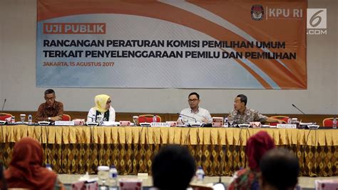 PHOTO: KPU Gelar Uji Publik Tentang Tahapan Pemilu 2019 - Foto Liputan6.com