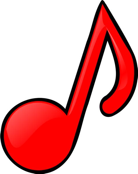 Download How To Set Use Red Music Note Clipart - Full Size PNG Image ...