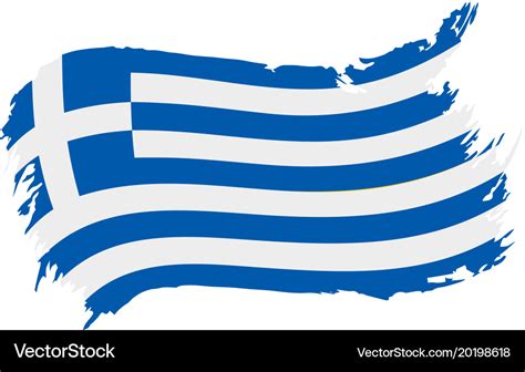 Greece flag Royalty Free Vector Image - VectorStock