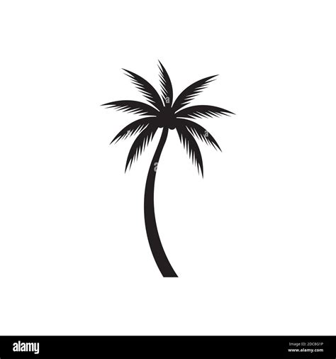 Palm tree summer logo template vector illustration Stock Vector Image & Art - Alamy