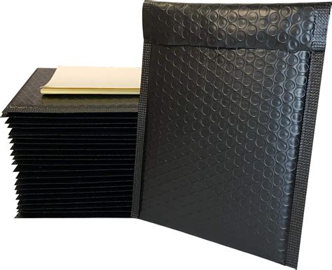 Amazon.com : Bubble Mailers 6x10 matte black | poly envelope and packaging bags for mailing ...