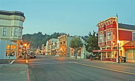 Victorian Village Of Ferndale California Stock Photo - Download Image ...