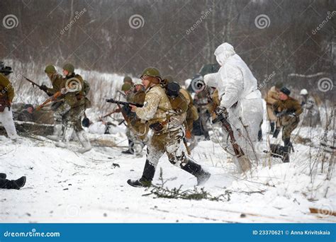 Military Historical Reconstruction of World War II Editorial Photo ...