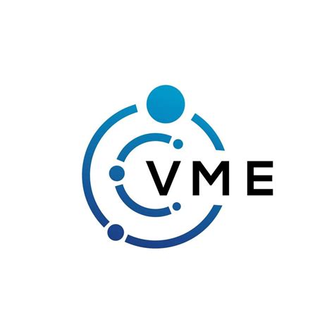 VME letter technology logo design on white background. VME creative ...