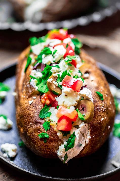 Loaded Baked Potato, Mediterranean-style | The Mediterranean Dish