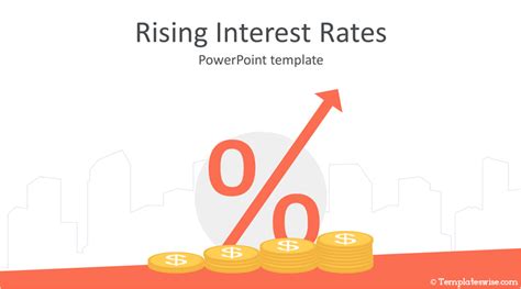 Free Rising Interest Rates Powerpoint Template | Powerpoint templates, Powerpoint, Templates